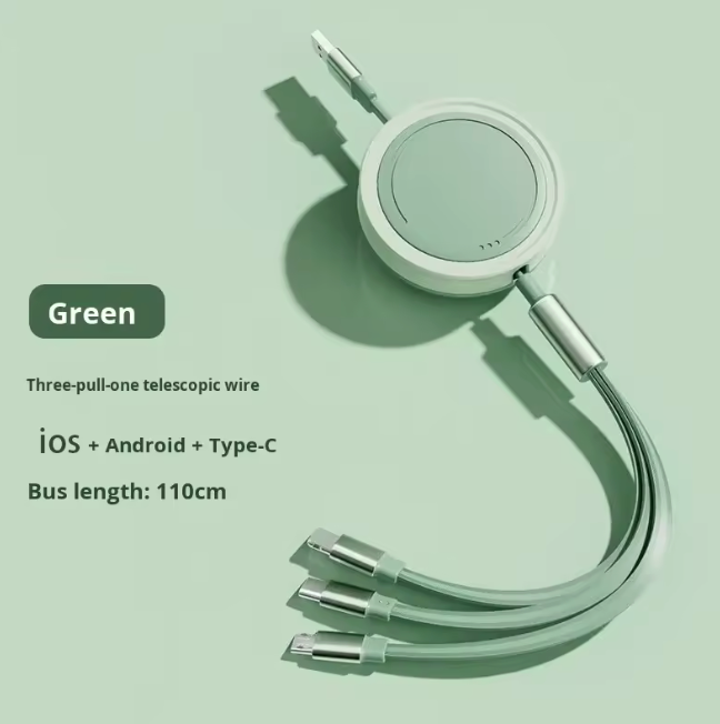 Super Fast Charging Three-in-One Cable