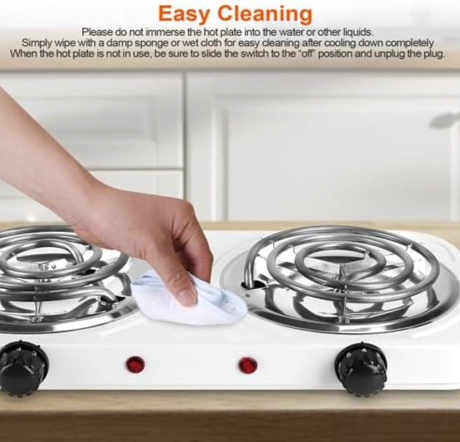 Portable Electric Double Burner