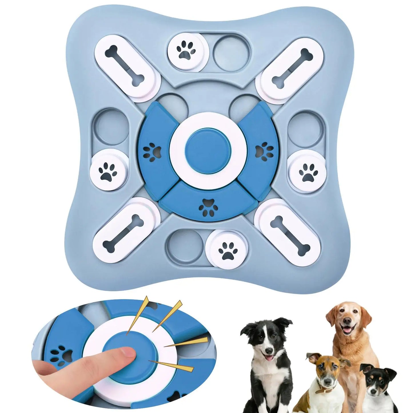 Interactive Dog Puzzle Feeder for Brain Stimulation