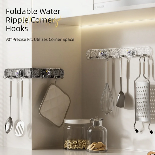 Foldable Corner Suction Towel Hook Rack