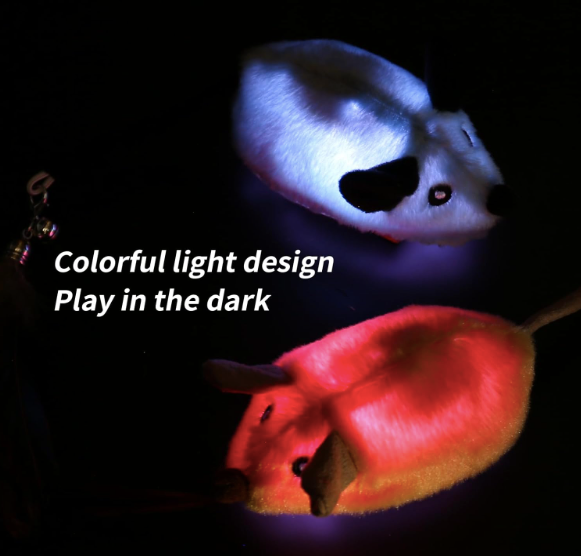 LED Rechargeable Interactive Mouse Toy