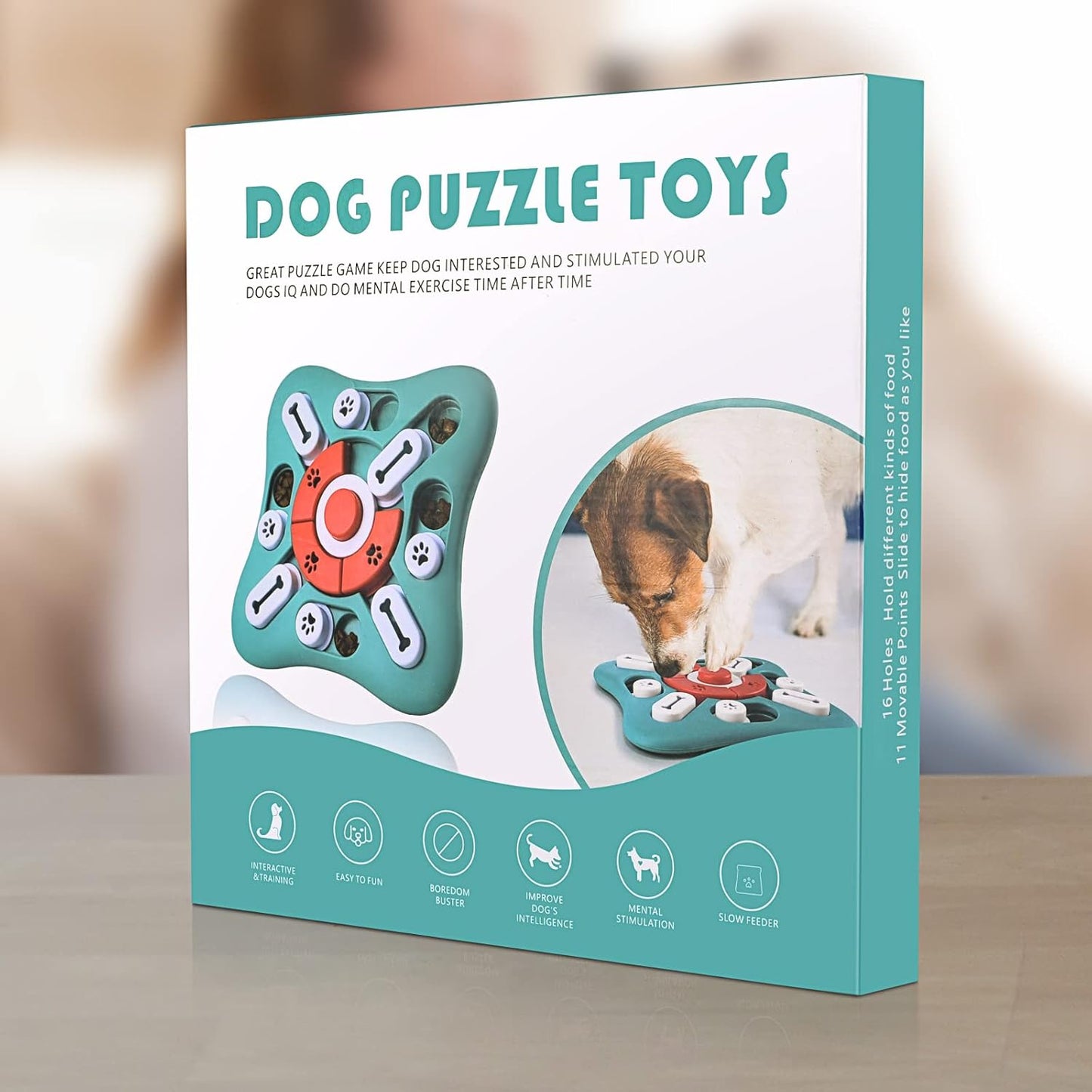Interactive Dog Puzzle Feeder for Brain Stimulation